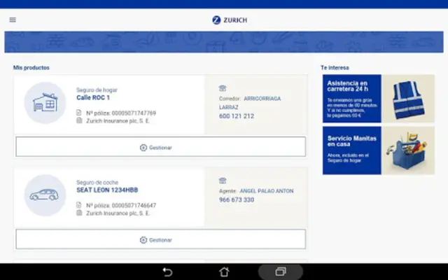 Zurich Seguros ES android App screenshot 5